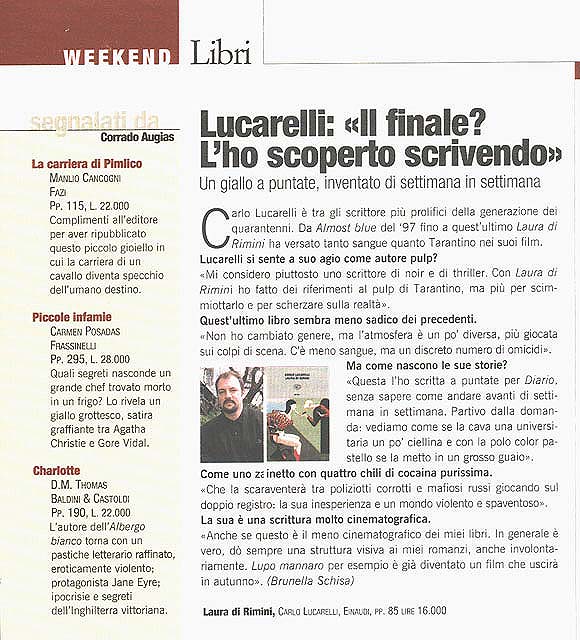 Carlo Lucarelli su carta